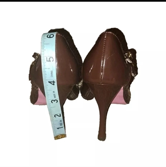 Colin Stuart Brown Heels Size 5M SB5#3 - Picture 5 of 10